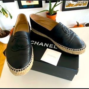 Chanel Leather Espadrilles